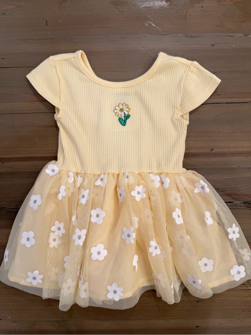 Old Navy Cream Tutu Baby Dress